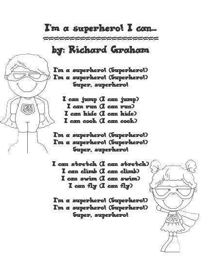 superhero song lyrics.